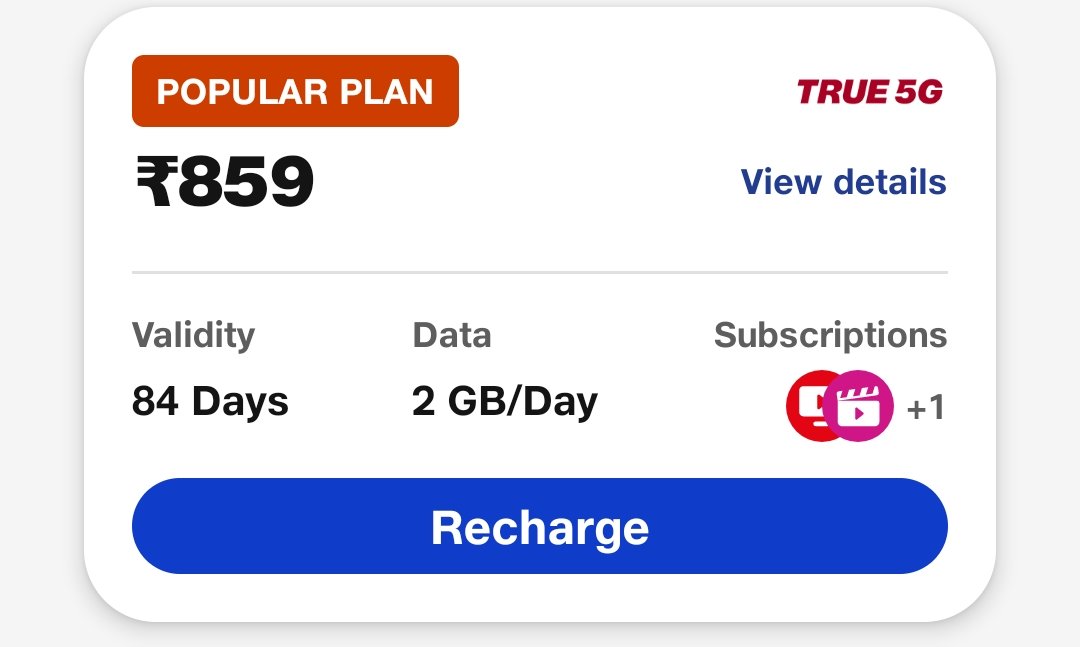 Jio prepaid recharge plans 2025